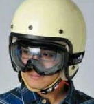 ジェットヘルメット　眼鏡対応ゴーグル